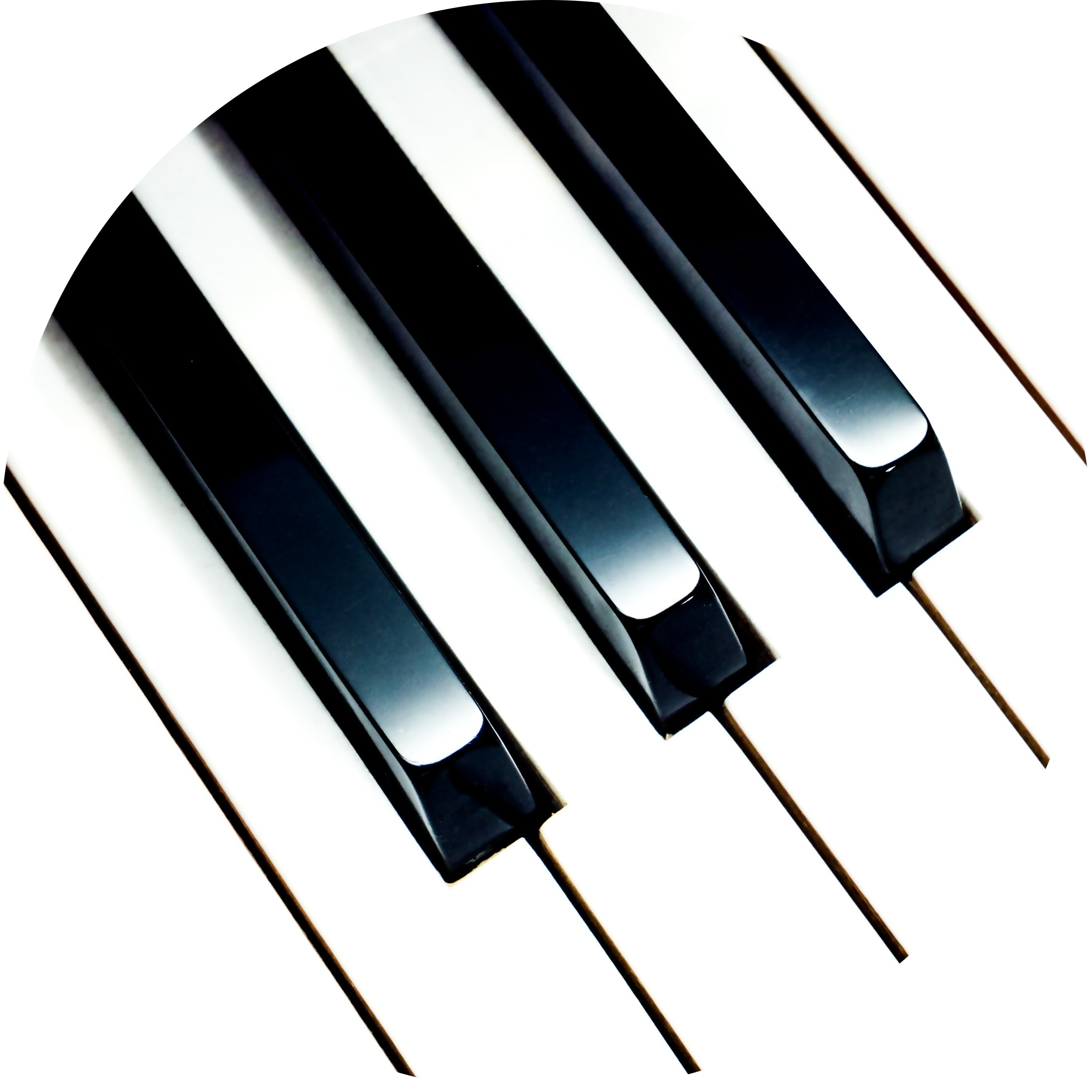 A stock photo of piano keys.